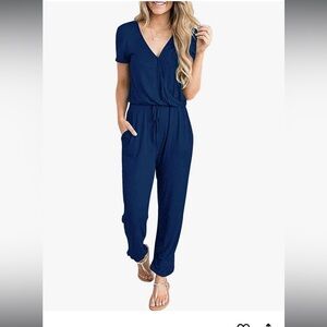 NWT Women's Navy Jumpsuit